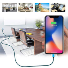 Load image into Gallery viewer, iPhone Charger Cable Aioneus iPhone Charging Cord 6ft 3Pack Colorful - Redpepper Cases