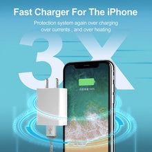 Load image into Gallery viewer, iPhone Charger Fast Charging, 2 Pack USB Wall Charger Travel Plug Adapter - Redpepper Cases