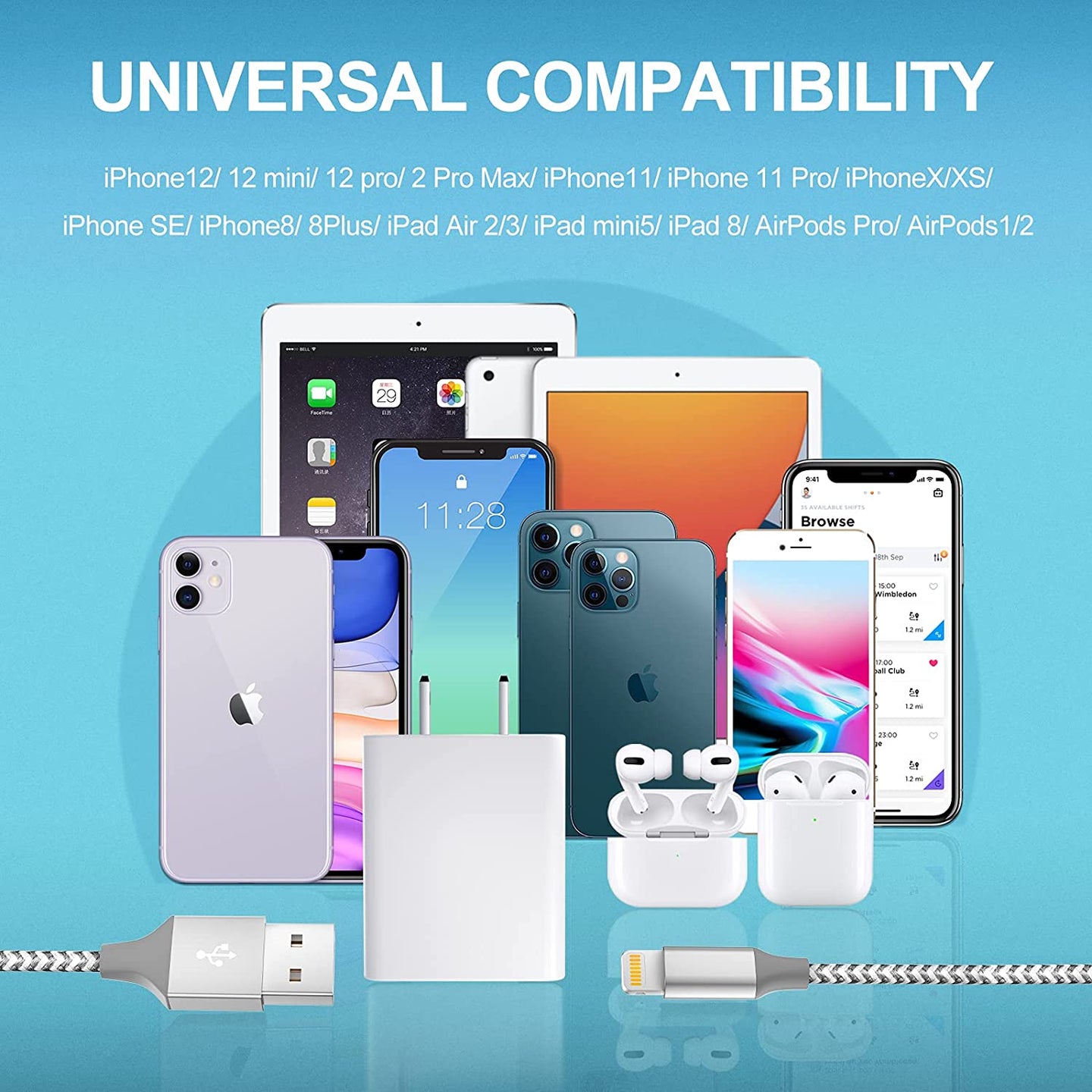 iPhone Charger Fast Charging, 2 Pack USB Wall Charger Travel Plug Adapter - Redpepper Cases