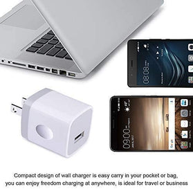 iPhone Wall Charger Adapter USB Charging, 5Pack Single Port USB Wall Plug - Redpepper Cases