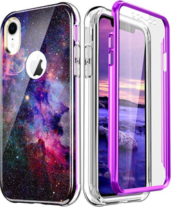 iPhone XR Case Built Screen Protector Lightweight - Marble - Redpepper Cases