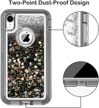 Load image into Gallery viewer, iPhone XR Glitter Bling Sparkle Heavy Duty Shockproof Case - Redpepper Cases