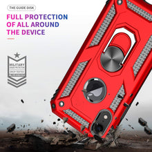 Load image into Gallery viewer, iPhone XR Protective Case, Heavy Duty Ring Shockproof Case - Red - Redpepper Cases