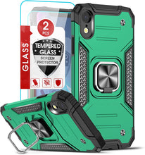 Load image into Gallery viewer, iPhone XR Protective Case, Heavy Duty Ring Shockproof Case - Red - Redpepper Cases