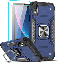 Load image into Gallery viewer, iPhone XR Protective Case, Heavy Duty Ring Shockproof Case - Red - Redpepper Cases