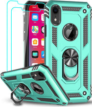 Load image into Gallery viewer, iPhone XR Protective Case, Heavy Duty Ring Shockproof Case - Red - Redpepper Cases