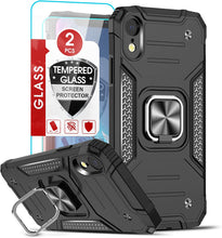 Load image into Gallery viewer, iPhone XR Protective Case, Heavy Duty Ring Shockproof Case - Red - Redpepper Cases