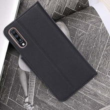 Load image into Gallery viewer, ProCase Galaxy A70 Wallet Case 2019, Flip Fold Kickstand Case with Card Holders Mirror Wristlet, Folding Stand Protective Book Case Cover for Galaxy A70 2019 Release -Black - Redpepper Cases