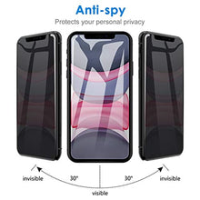 Load image into Gallery viewer, JETech Privacy Screen Protector for iPhone 11 and iPhone XR 6.1-Inch, Anti Spy Tempered Glass Film, 2-Pack - Redpepper Cases