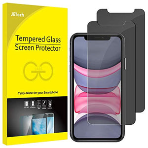 JETech Privacy Screen Protector for iPhone 11 and iPhone XR 6.1-Inch, Anti Spy Tempered Glass Film, 2-Pack - Redpepper Cases