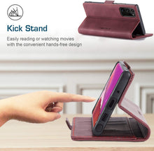 Load image into Gallery viewer, Kowauri Galaxy Note 20 Ultra Case,Leather Wallet Case - Wine Red - Redpepper Cases