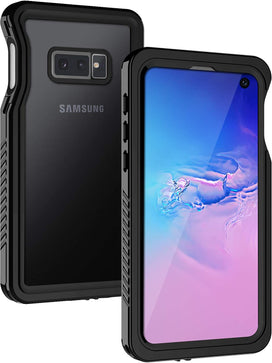 Lanhiem Samsung Galaxy S10e Case Shockproof Protective Clear Cove Black - Redpepper Cases
