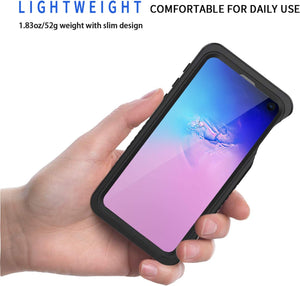 Lanhiem Samsung Galaxy S10e Case Shockproof Protective Clear Cove Black - Redpepper Cases