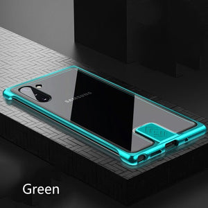 Luxury Metal Bumper Cover For Samsung Note 10 Plus Case Shockproof Tempered Glass Coque For Samsung S10 Plus S10 Case Note 10 Plus Phone Shell - Redpepper Cases
