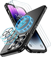 Load image into Gallery viewer, Magsafe Case for iPhone 14 Pro Max 3 Pcs Glass Screen Protector+Camera Lens - Redpepper Cases