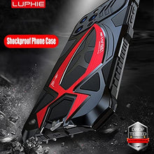 Load image into Gallery viewer, Metal Armor Compatible iPhone 13 Pro Max Case 6.7 inch Black Red - Redpepper Cases
