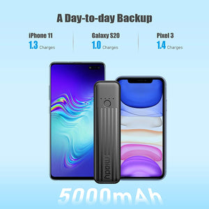 Miady 2-Pack Portable Charger 5000mAh, 3.45oz Lightweight Power Bank - Redpepper Cases