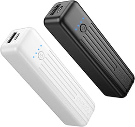 Miady 2-Pack Portable Charger 5000mAh, 3.45oz Lightweight Power Bank - Redpepper Cases
