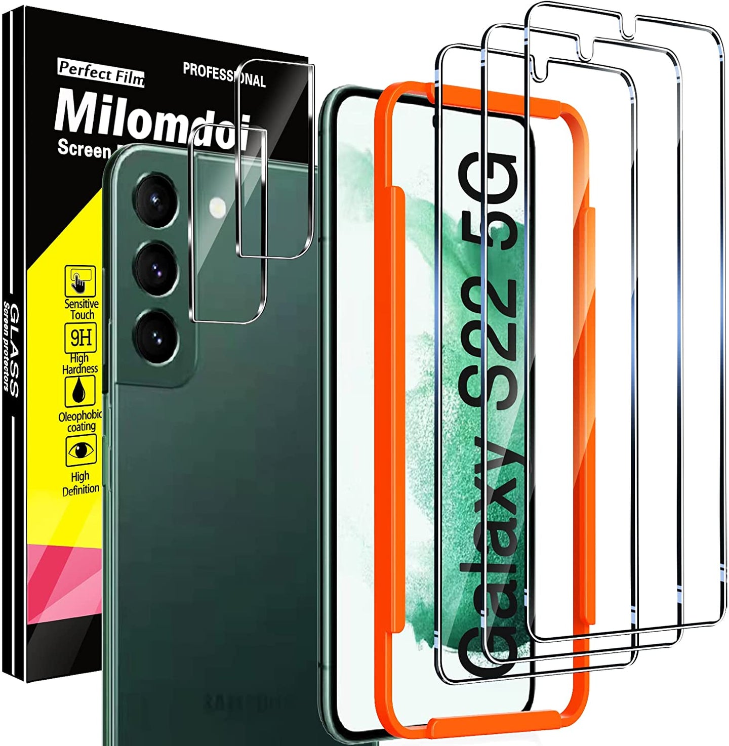 Milomdoi Designed Samsung Galaxy S22 5G Screen Protector Case - Redpepper Cases