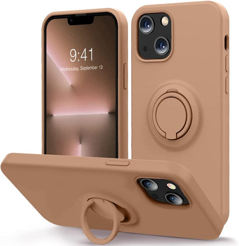 MOCCA Compatible iPhone 13 Mini Case Ring Kickstand -WineRed - Redpepper Cases