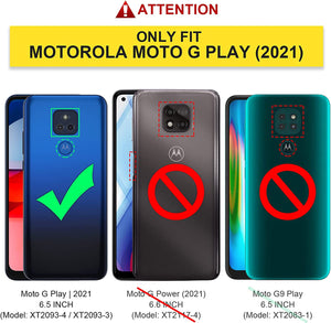 Moto G Play Case Built-in Screen Protector, Shockproof Cover Case Protective Phone Case - Redpepper Cases