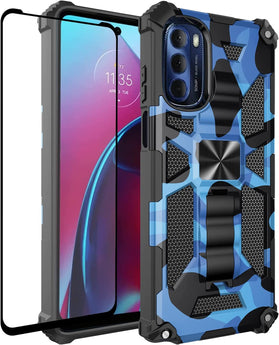 Motorola Edge Plus Case, Moto Edge Glass Screen Protector Man Tree Camo - Redpepper Cases