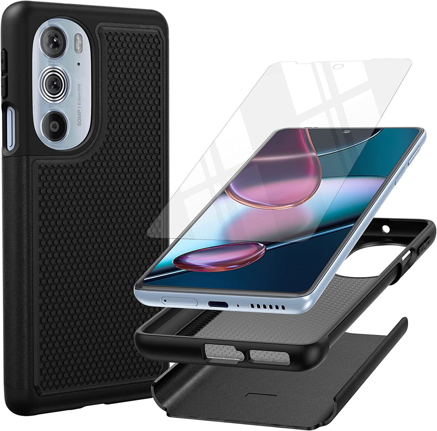 Motorola Edge Plus Case Moto Edge Plus Edge 30 Pro - Black - Redpepper Cases