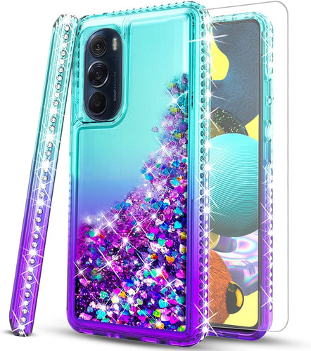 Motorola Edge Plus Case Phone Cover -Teal/Purple - Redpepper Cases