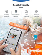 Load image into Gallery viewer, Mpow Waterproof Phone Pouch, Universal Waterproof Case Underwater IPX8 Dry Bag Compatible iPhone 11/11 Pro Max/Xs Max/XS/XR/X/8P/7P, Galaxy S20/S10/S9, Google Pixel/HTC up to 6.8&quot; (Blue Orange Green) - Redpepper Cases
