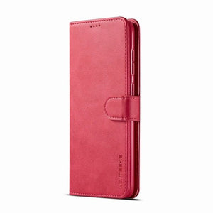 Note 10 + Leather Case | Galaxy Note 10 Flip Leather Wallet Case - Redpepper Cases