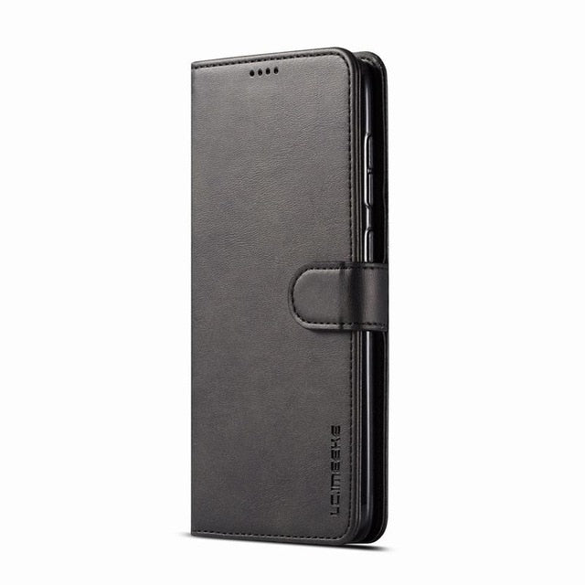 Note 10 + Leather Case | Galaxy Note 10 Flip Leather Wallet Case - Redpepper Cases