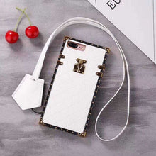 Load image into Gallery viewer, Note 9 Square Plaid Leather Strap Case - Redpepper Cases