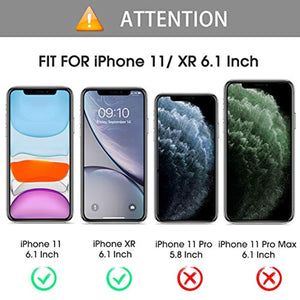 OMOTON [4-Pack] Screen Protector for iPhone 11 / iPhone XR 6.1inch - Tempered Glass/Guide Frame/Easy Installation - Redpepper Cases