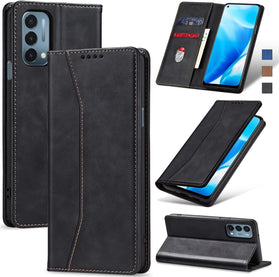 OnePlus 11 5G Leather Magnetic Folio Cover Protective Phone Case Black - Redpepper Cases