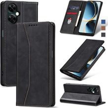 Load image into Gallery viewer, OnePlus 11 5G Leather Magnetic Folio Cover Protective Phone Case Black - Redpepper Cases