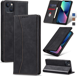 OnePlus 11 5G Leather Magnetic Folio Cover Protective Phone Case Black - Redpepper Cases