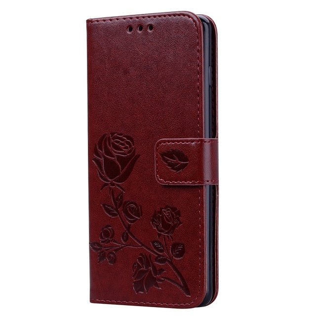 Phone Cases For Samsung Galaxy S10e PU Leather Rose Flowers Women Anti-knock Flip Case Cover For Samsung Galaxy S10 Plus S10+ - Redpepper Cases