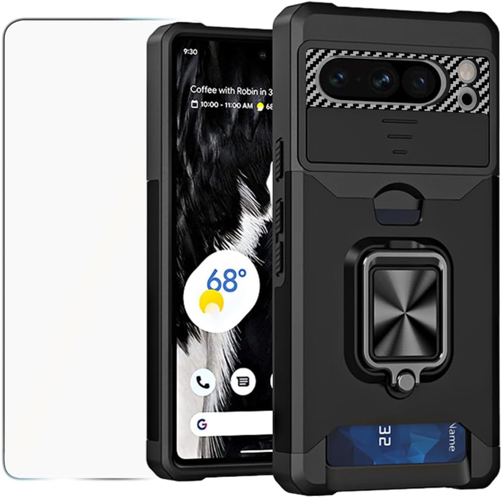 Pixel 8 Pro Case Wallet Detachable Credit Card Holder Screen Protector Phone Case - Redpepper Cases