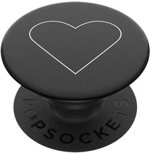Load image into Gallery viewer, Pop Socket Stand Grip [White &amp; Black Heart.] - Redpepper Cases