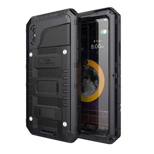 Premium Shockproof Waterproof Full Protection Aluminum Metal Case for For Apple iPhone X Tough Armor Doom Cover for iPhone XS - Redpepper Cases