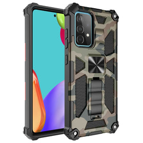 Rugged Armor Camouflage Bracket Phone Case For Samsung Galaxy S21 S20 FE Note 20 Plus Ultra Shockproof Holder PC Protector Cover - Redpepper Cases