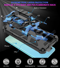 Load image into Gallery viewer, Rugged Armor Camouflage Bracket Phone Case For Samsung Galaxy S21 S20 FE Note 20 Plus Ultra Shockproof Holder PC Protector Cover - Redpepper Cases