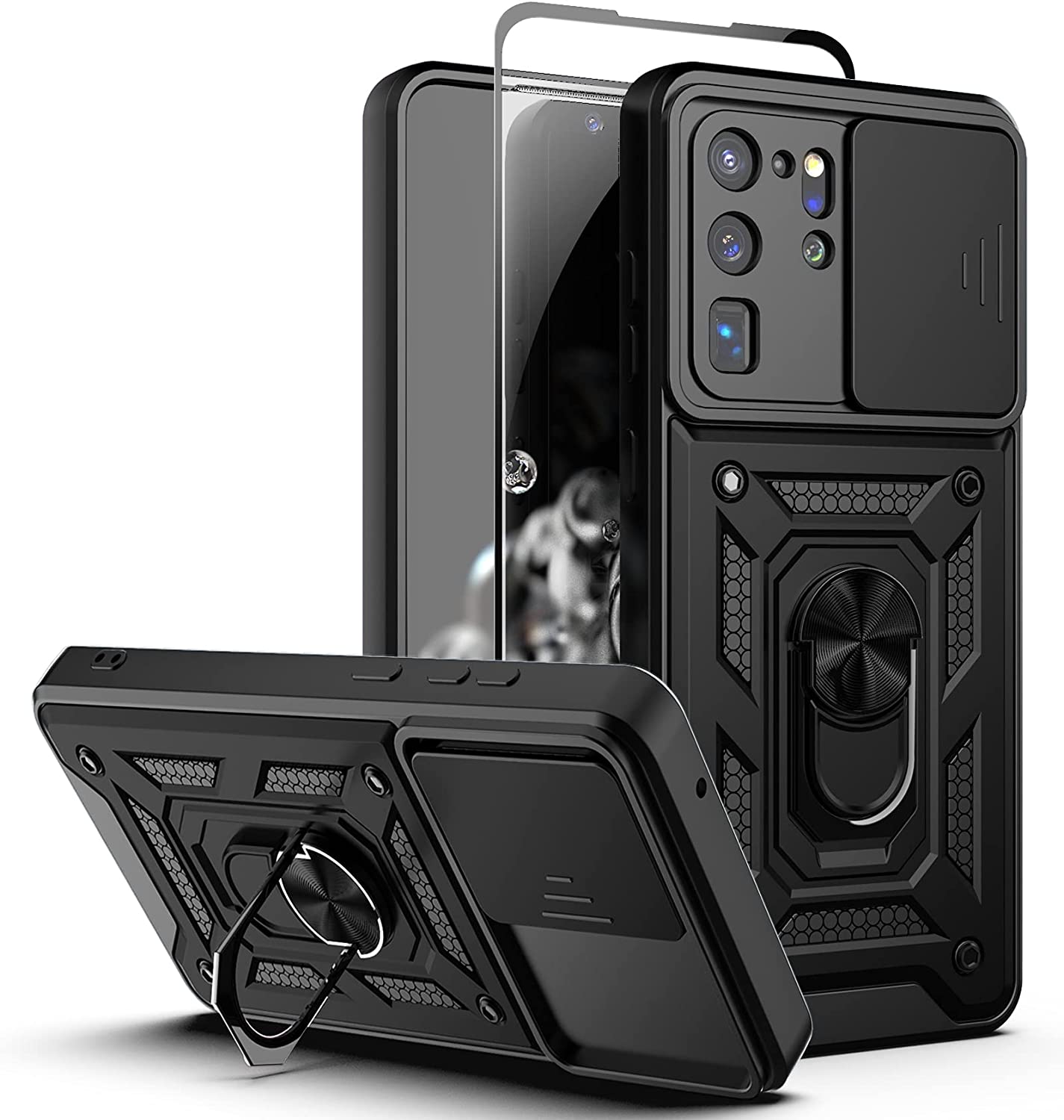S20 Ultra Kickstand Ring Camera Cover Case. - Redpepper Cases