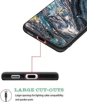 S21 Plus Marble Design Thin Slim Hard PC TPU Rugged Shockproof Case - Redpepper Cases