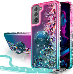 S21 Ultra Moving Liquid Holographic Sparkle Glitter Case. - Redpepper Cases