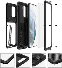 Load image into Gallery viewer, S22 Ultra Metal Aluminum Gorilla Glass Waterproof Case - Redpepper Cases