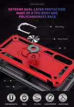 Load image into Gallery viewer, Samsung Galaxy A70 Heavy Duty Shockproof Ring Case Black - Redpepper Cases