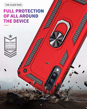 Load image into Gallery viewer, Samsung Galaxy A70 Heavy Duty Shockproof Ring Case Black - Redpepper Cases