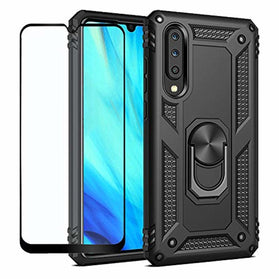 Samsung Galaxy A70 Heavy Duty Shockproof Ring Case Black - Redpepper Cases