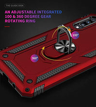 Load image into Gallery viewer, Samsung Galaxy A70 Heavy Duty Shockproof Ring Case Red - Redpepper Cases